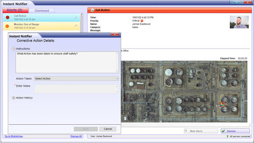 Software de gestión de activos - Instant Notifier  - Extronics Ltd - de gestión de operaciones / de circuito de vídeo vigilancia / gestión del personal