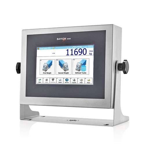 Terminal de pesaje visualizador LCD - BX65 - BAYKON Industrial Weighing Systems - con pantalla táctil / benchtop / de pared