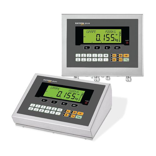Terminal de pesaje visualizador LCD - BX24 / BX24D - BAYKON Industrial Weighing Systems - benchtop / para entorno difícil / de acero inoxidable