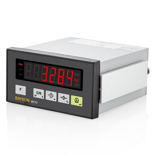 Terminal de pesaje digital - BX10 - BAYKON Industrial Weighing Systems - con visualizador led / empotrable / de acero inoxidable