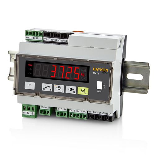 Indicador de pesaje con visualizador led - BX18 - BAYKON Industrial Weighing Systems - en riel DIN / estanco al polvo / para entorno difícil