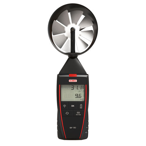 Termo-anemómetro de hélice - LV 130 - Sauermann - portátil / digital / alimentado por batería