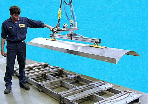Elevador de ventosas para cargas cilíndricas - VBS-D2-Q - ANVER Vacuum System Specialists - horizontal / eléctrico