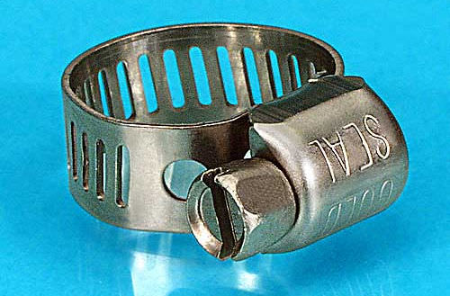 Abrazadera de apriete de acero inoxidable - CLP series - ANVER Vacuum System Specialists - de tornillo / reutilizable / con banda perforada