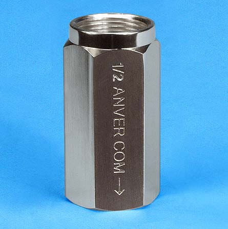 Válvula de retención NPT - CV series - ANVER Vacuum System Specialists - roscada / para vacío / de plástico