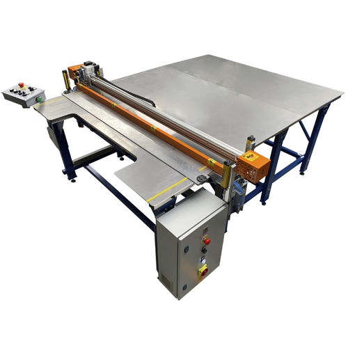 Mesa de corte para tejidos - UCP-1 - REXEL - con cuchilla giratoria / eléctrica