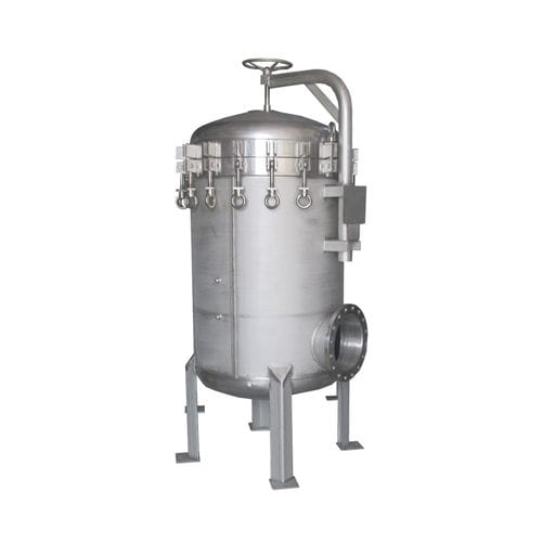 Cárter de filtro de cartuchos múltiples - MSV series - Filtrafine - para líquido / de acero inoxidable / gran caudal