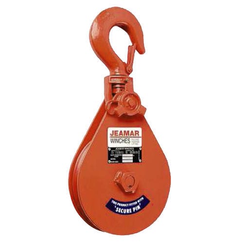 Pasteca de garganta - SB/HB series - Jeamar Winches - de rueda libre / para cable / de acero