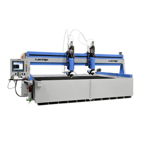 Máquina de corte con chorro de agua - EDGE DUAL CARRIAGE - JET EDGE - 5 ejes / 3 ejes / de precisión