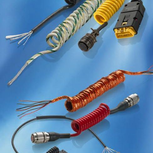 Cable eléctrico de datos - Axospiral®  - Axon Cable - aislado / resistente al aceite / blindado