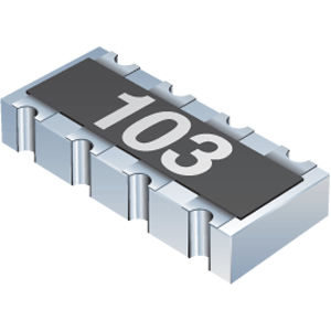 Array de resistencias en capa gruesa - CA series - BOURNS - SMD / para aplicaciones de telecomunicaciones