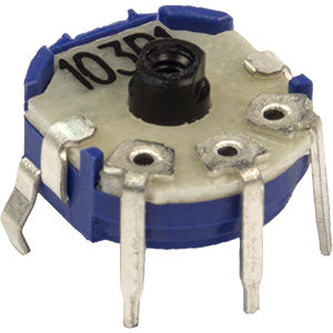 Potenciómetro rotativo - P series - BOURNS - manual / cermet / de plástico conductor