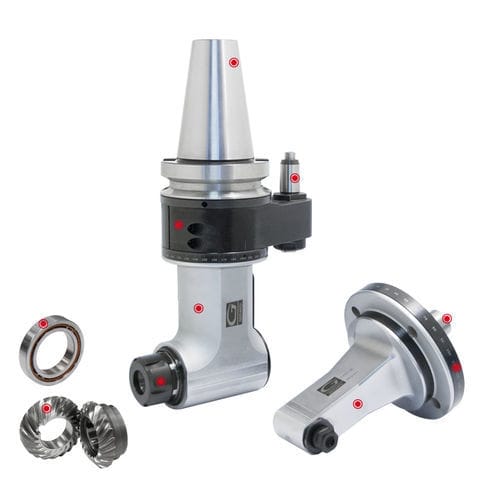Cabezal angular 90° - Classic Line - GERARDI - 0 - 90° / para unidad de mecanizado / fresado