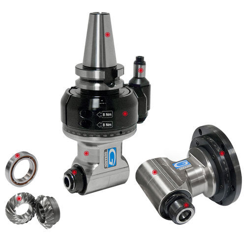 Cabezal angular 90° - Evolution Line - GERARDI - 0 - 90° / para unidad de mecanizado / fresado