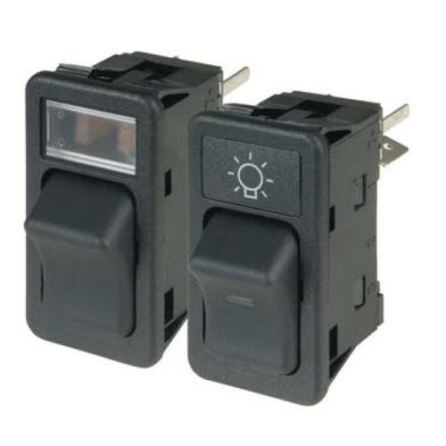 Interruptor basculante - 8064 series - Eaton Commercial Controls - unipolar / con luz LED / de plástico