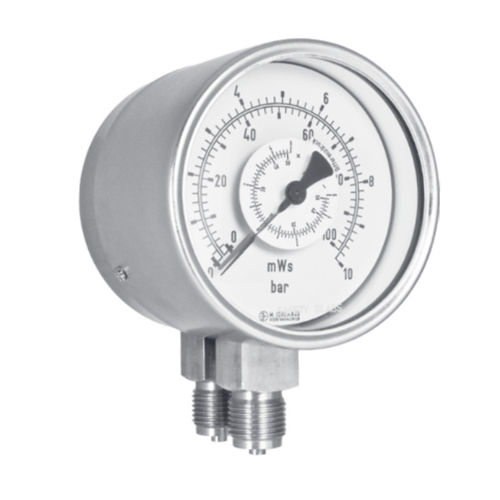 Manómetro diferencial - DR20  series - Manfred Jünemann Mess- und Regeltechnik GmbH - de esfera / roscado / de acero inoxidable