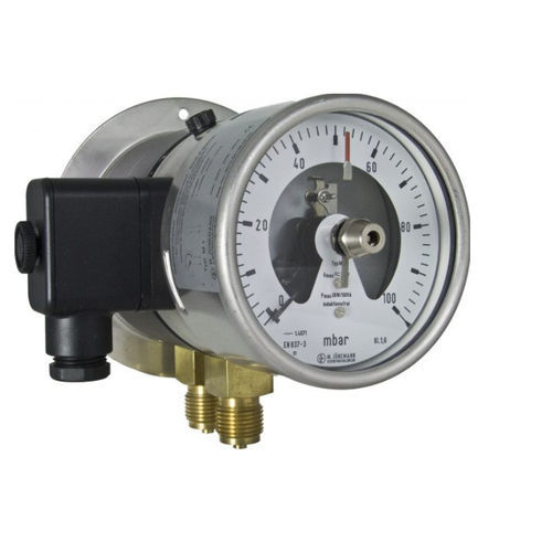 Manómetro diferencial - DM10   - Manfred Jünemann Mess- und Regeltechnik GmbH - relativo / de esfera / de acero inoxidable