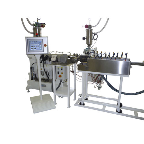 Línea de extrusión para aplicaciones médicas - KES series - Ematik GmbH - de tubos / para termoplásticos / de tubos en espiral