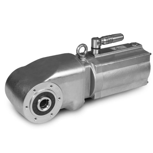 Motorreductor de acero inoxidable - HiflexDRIVE - Bauer Gear Motor - con imán permanente / síncrono / de engranajes cónicos