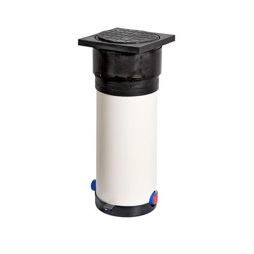 Caja portátil - EBCO - Belgicast - cilíndrica / de plástico / para contador de agua