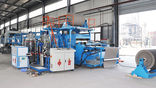 Línea de producción de paneles de aislamiento - SP-PU-PE - Shanghai Zhongji Machinery Co.ltd - automatizada / continua
