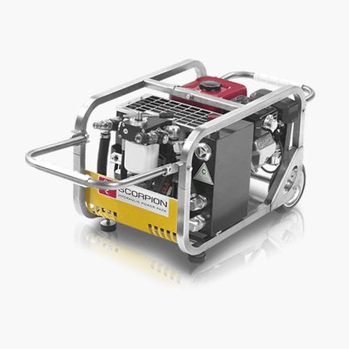 Grupo hidráulico con motor térmico - SCORPION - DOA Hydraulic Tools Srl - de aceite / de elevación / máquina