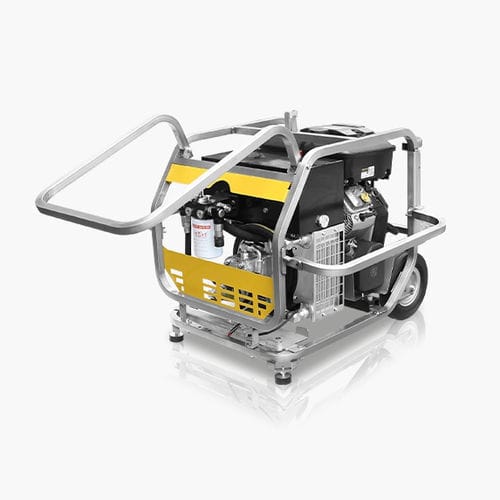 Grupo hidráulico con motor térmico - Super Raptor  - DOA Hydraulic Tools Srl - de aceite / de elevación / de bomba