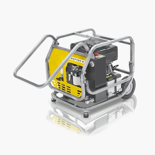 Grupo hidráulico con motor eléctrico - RAPTOR D - DOA Hydraulic Tools Srl - con motor térmico / de aceite / de elevación