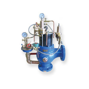 Válvula de alivio de presión para el tratamiento de aguas crudas - A106-DL-AIR / A106-DL-ET - Singervalve - compacto / con control neumático / con chapaleta