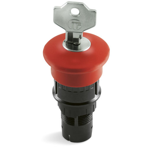 Botón pulsador de seta - SH16 EPB - DOMO - de parada de emergencia / de llave / IP65