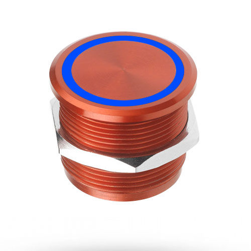 Interruptor anodizado rojo - TBD - Stern Engineering Ltd. - piezoeléctrico / unipolar / antivandalismo