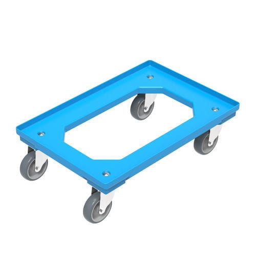 Plataforma rodante portacubetas - 6410 V1 - WALTHER Faltsysteme GmbH - FALTBOX - de ABS