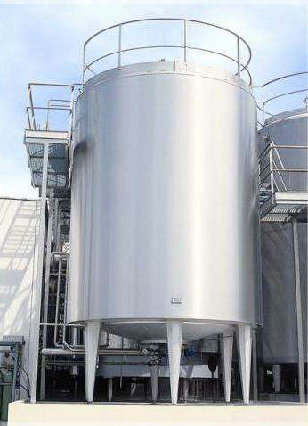 Recipiente de acero inoxidable - ETH - Pierre GUERIN - cilíndrico / de almacenaje