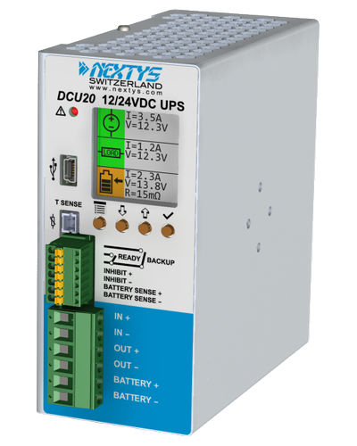 Ondulador UPS DC - DCU20 - NEXTYS SA - industrial / en riel DIN