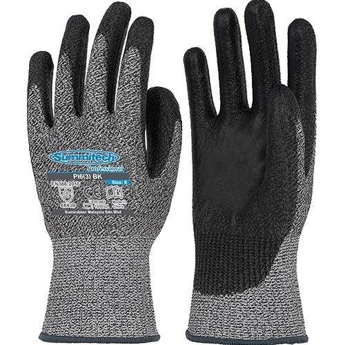 Guante de manipulación - PI6(3) BK - Sumirubber Malaysia Sdn. Bhd. - industrial / anticortes / de PU
