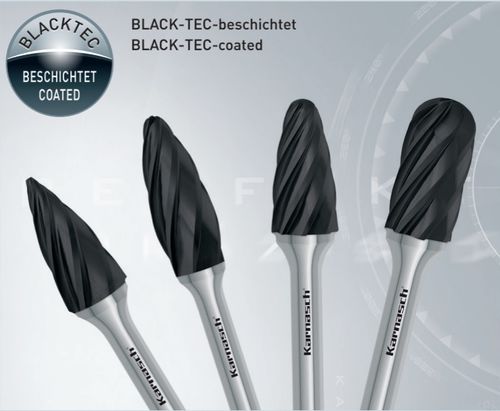Fresa de acabado - Black Tec  - Karnasch Professional Tools GmbH - carburo sólido / de desbarbado / con recubrimiento