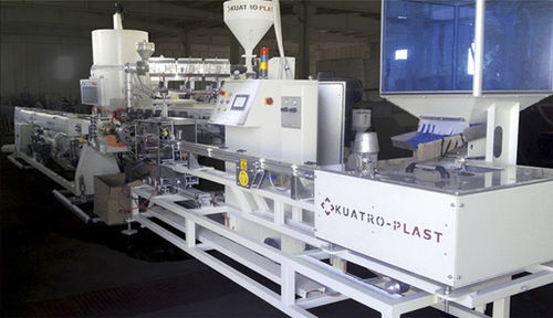 Línea de extrusión 3 capas - KUATRO PLAST - de tubos / para termoplásticos / para tubos de irrigación