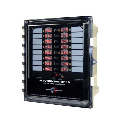 Sistema de supervisión de temperatura - ELECTRO-SENTRY 16 - Electro-Sensors - de alineación / de proceso / de alarma