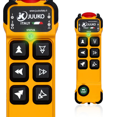 Telemando con 6 botones - JK606 - Juuko Italy - de radio / con botón configurable / para puente grúa