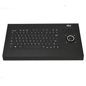 Teclado de mesa - KIT2700 Series - CTI Electronics Corporation - de tecla mecánica / 101-104 teclas / con trackball