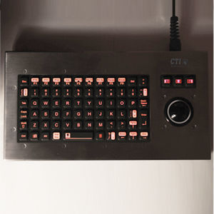Teclado de mesa - KIT6000-Bx series - CTI Electronics Corporation - de tecla mecánica / 101-104 teclas / con trackball