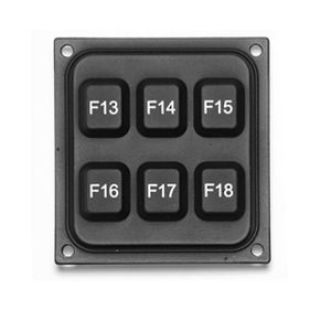 Teclado numérico empotrable - KP6000 Series - CTI Electronics Corporation - de caucho de silicona / USB / IP66
