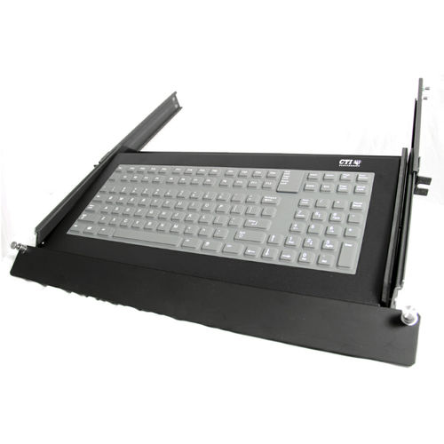 Teclado montado en rack-cajón - KI3700 Series - CTI Electronics Corporation - de tecla mecánica / 101-104 teclas / industrial