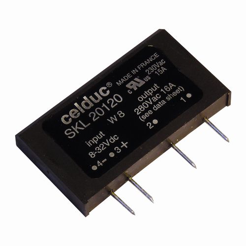 Relé estático monofásico - SKL series  - celduc relais - para circuito impreso / con disipador térmico / con salida AC