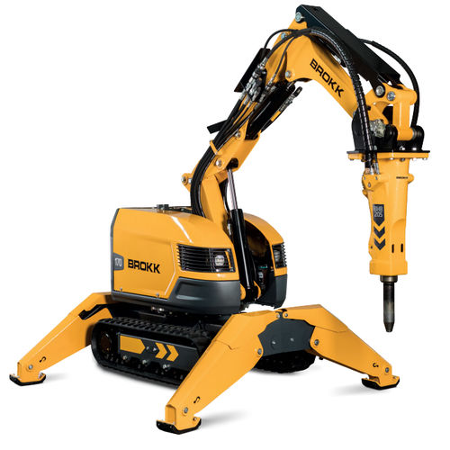 Robot de demolición con mando a distancia - BROKK 170 - Brokk - compacto / para la industria nuclear