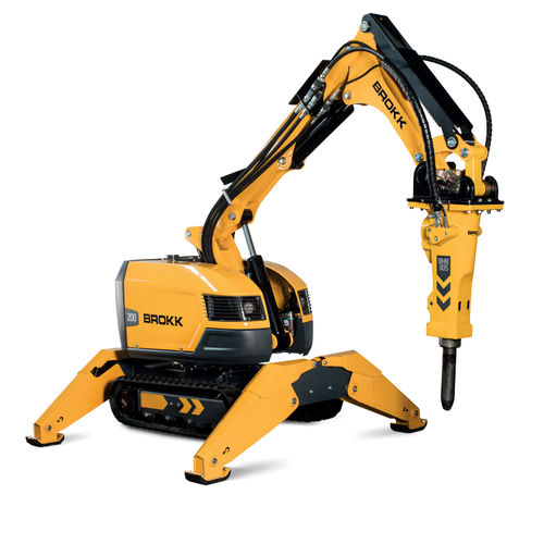 Robot de demolición con mando a distancia - BROKK 200 - Brokk - para la industria nuclear / compacto