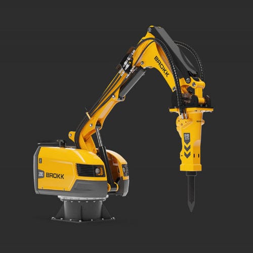 Robot de demolición con mando a distancia - Brokk 200 Pedestal Boom - Brokk