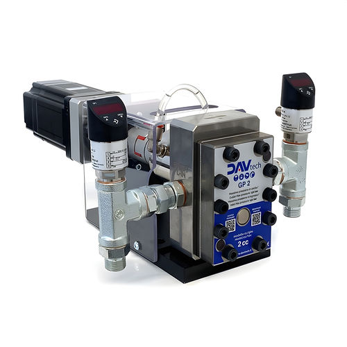 Bomba de dosificación volumétrica - GP 2 - DAV TECH Srl - de engranaje / de aceite / para adhesivos