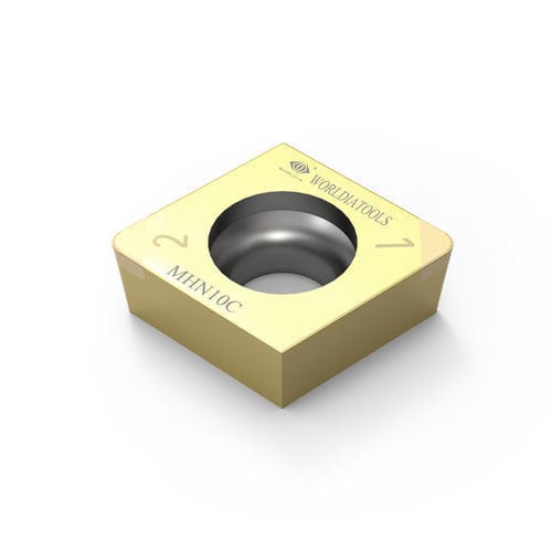 Plaquita de corte intercambiable de torno - CCGW 060202 - Beijing Worldia Diamond Tools Co., Ltd - PCBN / para acero templado / con revestimiento