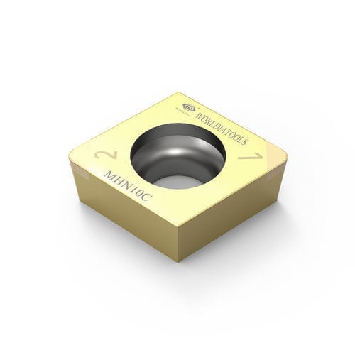 Plaquita de corte intercambiable de torno - CCGW 09T304 - Beijing Worldia Diamond Tools Co., Ltd - PCBN / para acero templado / con revestimiento